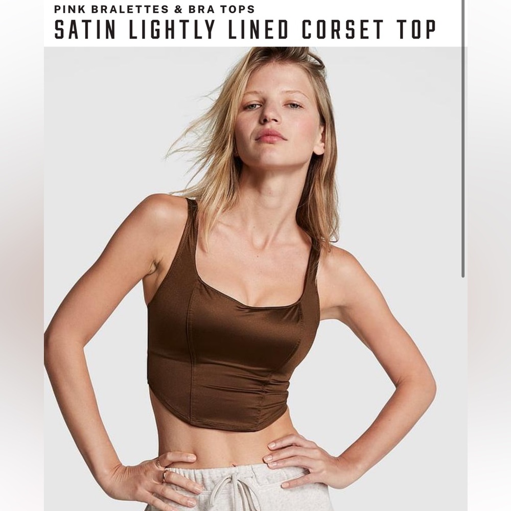 Brown and Pink Bra